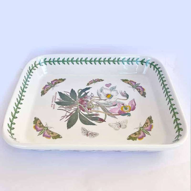 Portmeirion Botanic Garden Christmas Rose Lasagna Dish