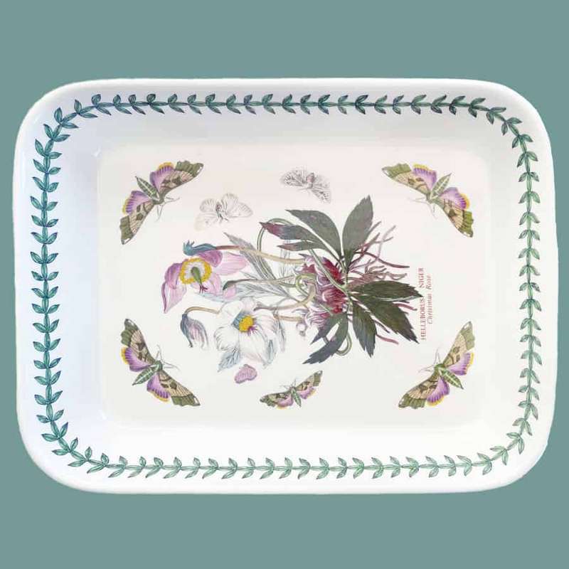 Portmeirion Botanic Garden Christmas Rose Lasagna Dish