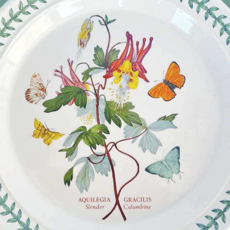 Portmeirion Botanic Garden Slender Columbine Entree Plate