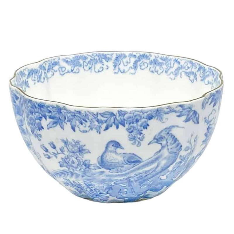 Royal Crown Derby Blue Aves Sugar Bowl