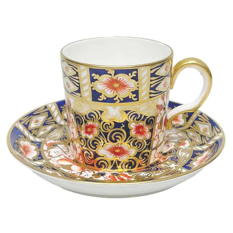 Royal Crown Derby Imari Demitasse Duo Can