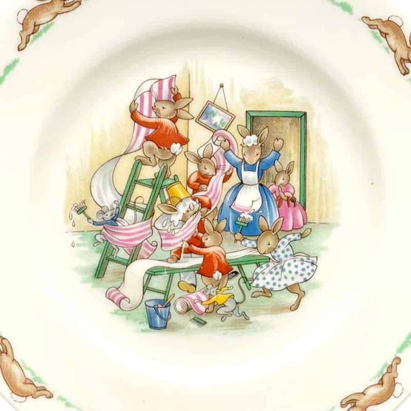 Royal Doulton Bunnykins Plate Wall Paper