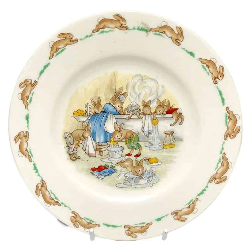 Royal Doulton Bunnykins Plate Wash Day