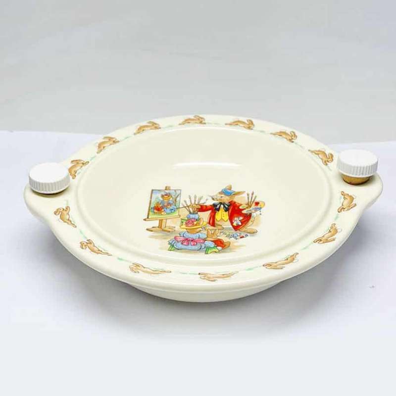 Royal Doulton Bunnykins Portrait Painting Baby Hot Water Porridge Bowl