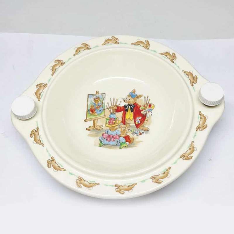 Royal Doulton Bunnykins Portrait Painting Baby Hot Water Porridge Bowl