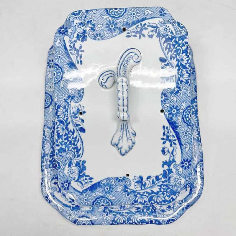 Spode Blue Italian Cheese Dish Blue Marking