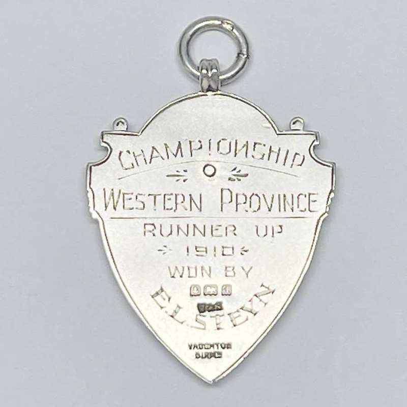 Hallmarked Silver Fob Chain Badge Golfing