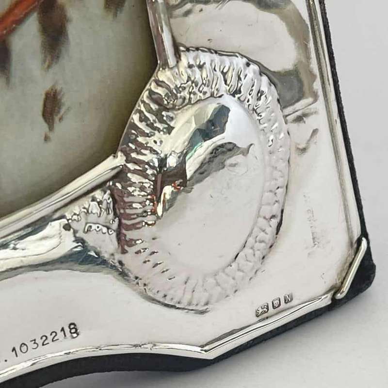 Hallmarked Silver Teddy Bear Picture Frame Sheffield 1987