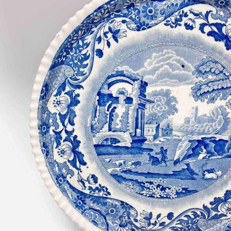 Rare Copeland Spode Blue Italian Charger
