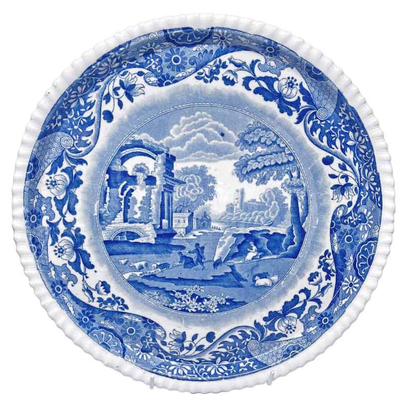 Rare Copeland Spode Blue Italian Charger