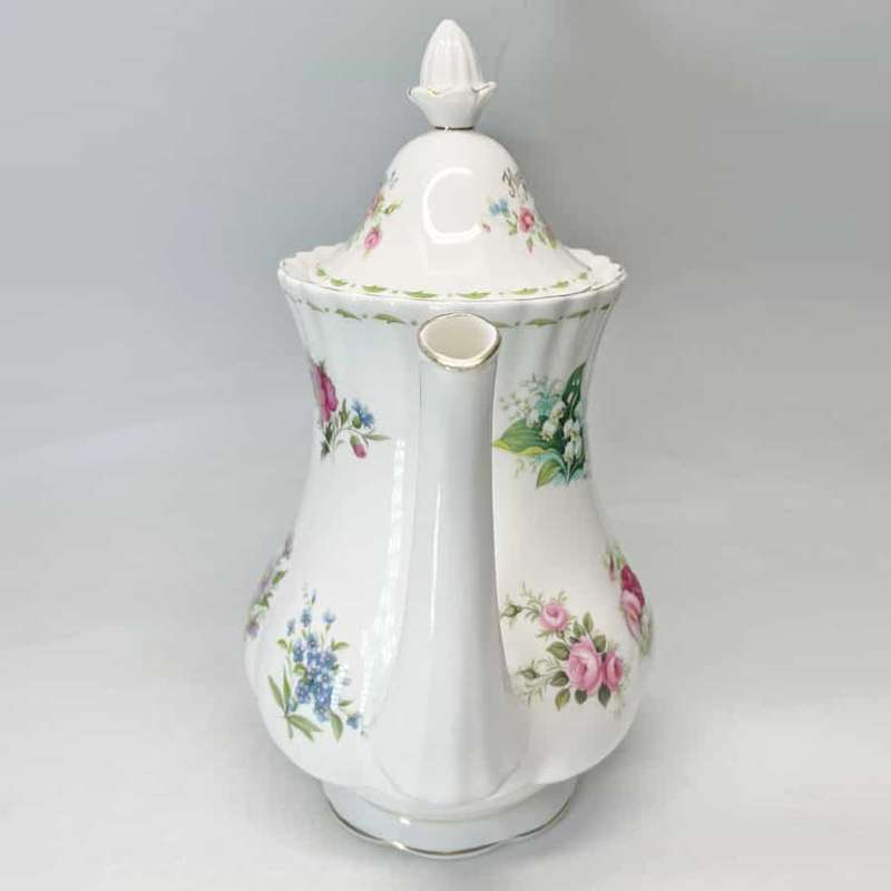 Royal Albert Flower Of The Month Coffee Pot