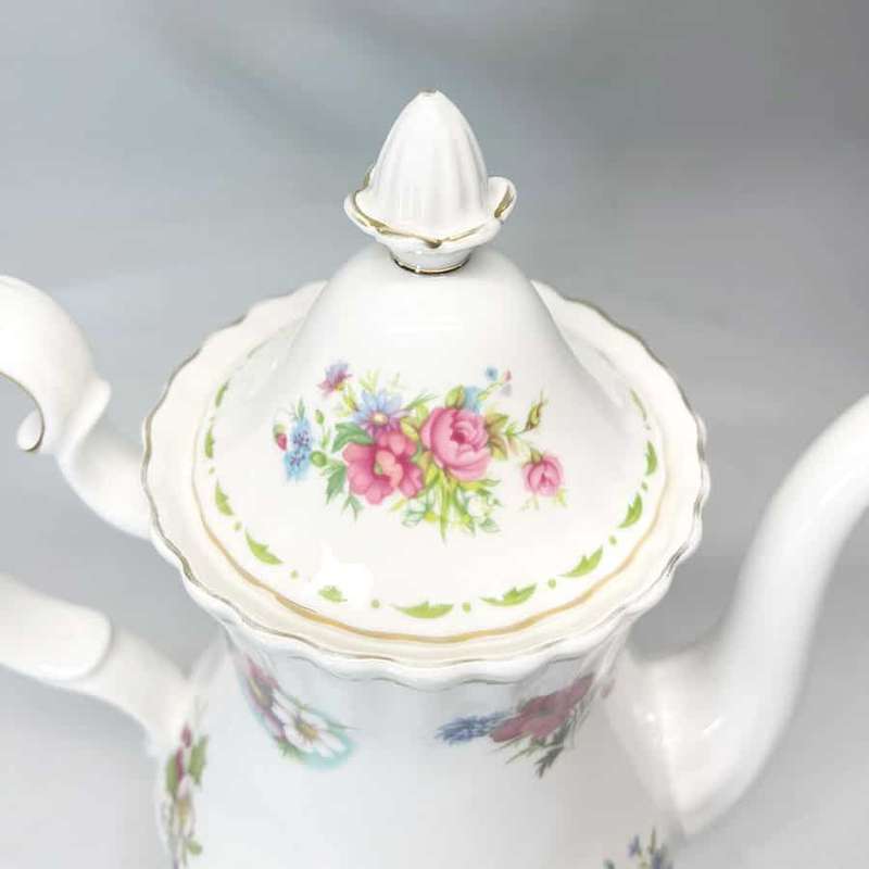 Royal Albert Flower Of The Month Coffee Pot