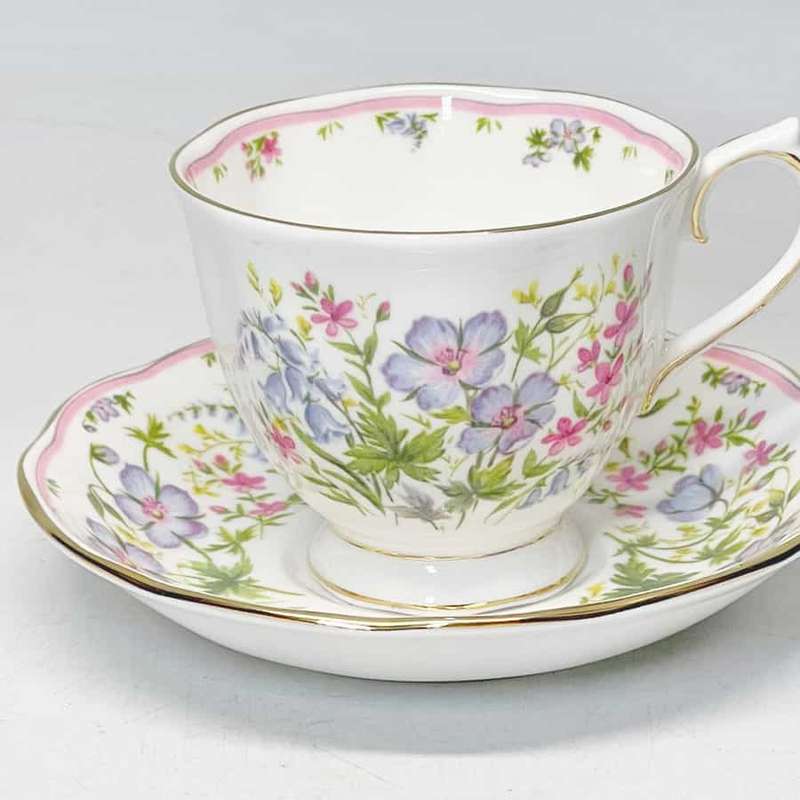 Royal Albert Country Bouquet Collection Hazy Shade Tea Duo