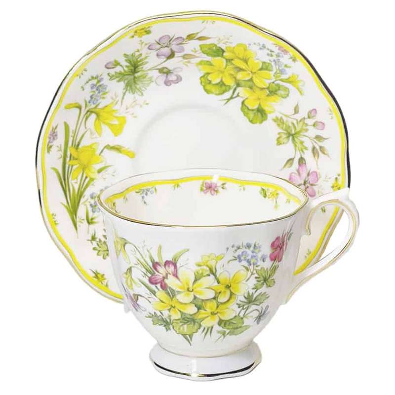 Royal Albert Country Bouquet Collection Warm Sunrise Tea Duo
