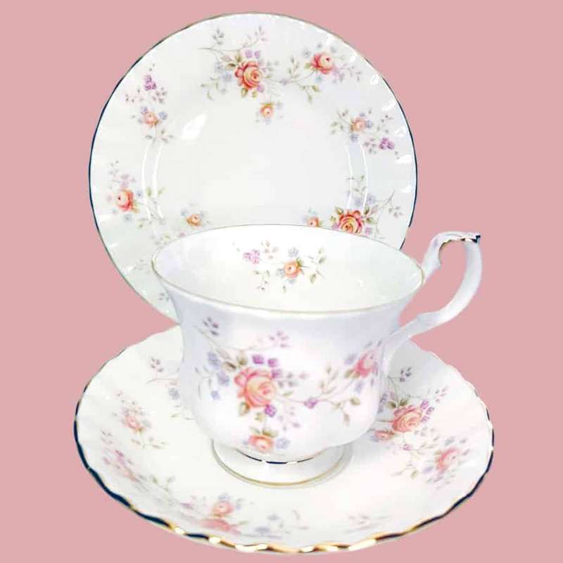 Royal Albert Peach Rose Tea Trio