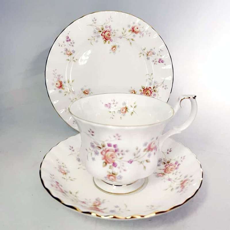 Royal Albert Peach Rose Tea Trio