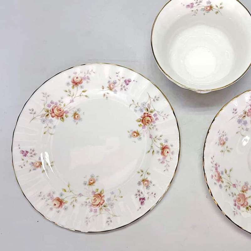 Royal Albert Peach Rose Tea Trio