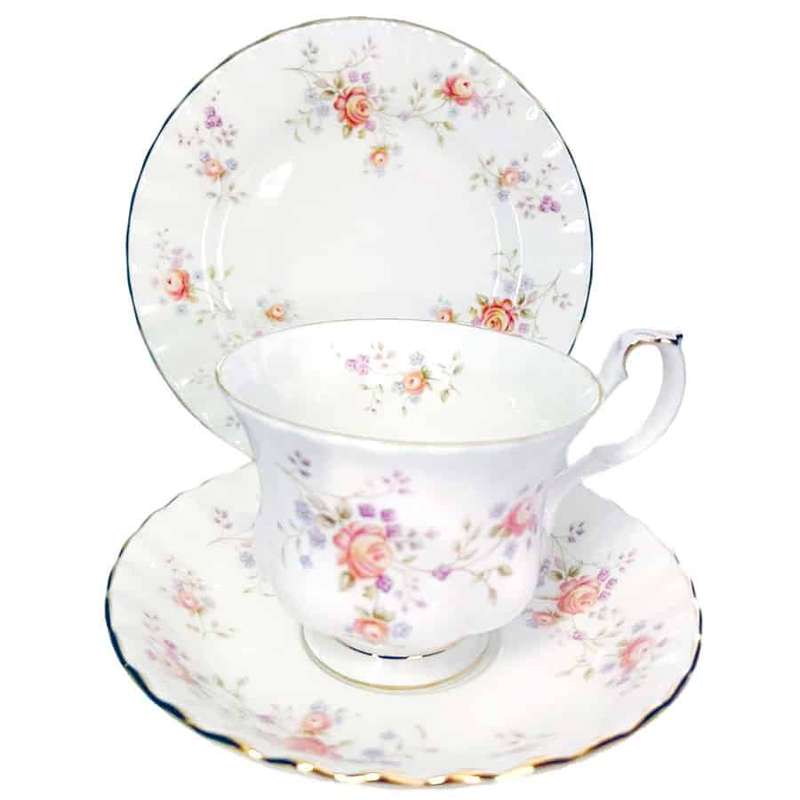 Royal Albert Peach Rose Tea Trio