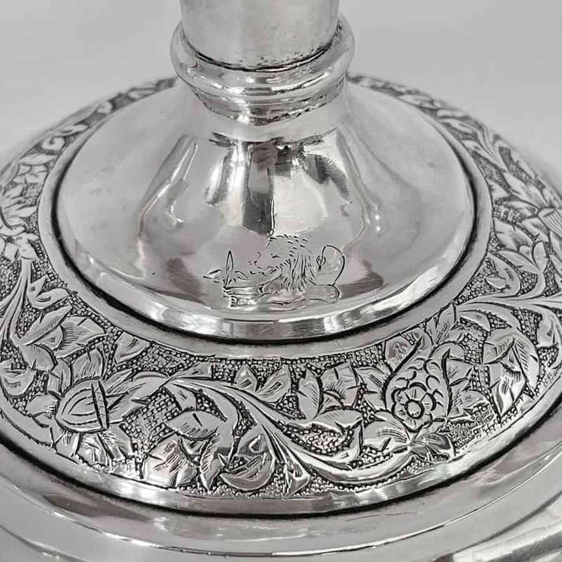 Three Arm Silver Candlestick