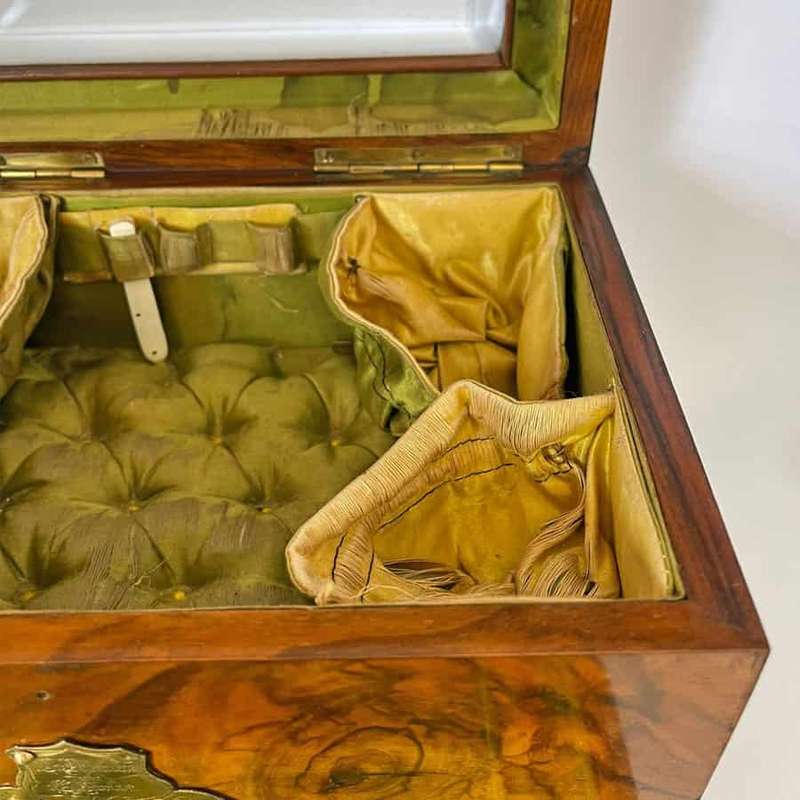 Victorian Walnut Jewellery Box C1897