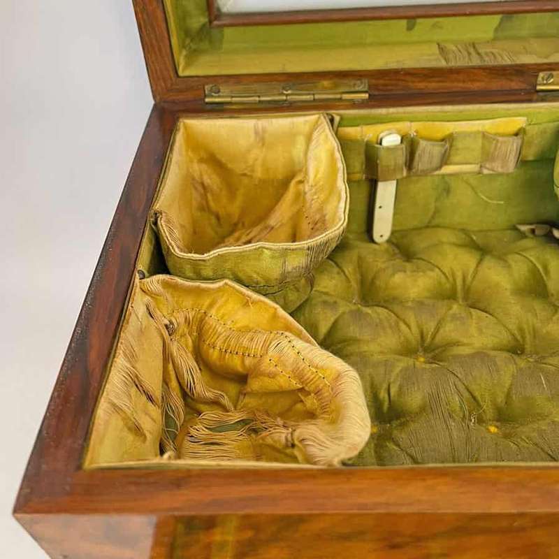 Victorian Walnut Jewellery Box C1897