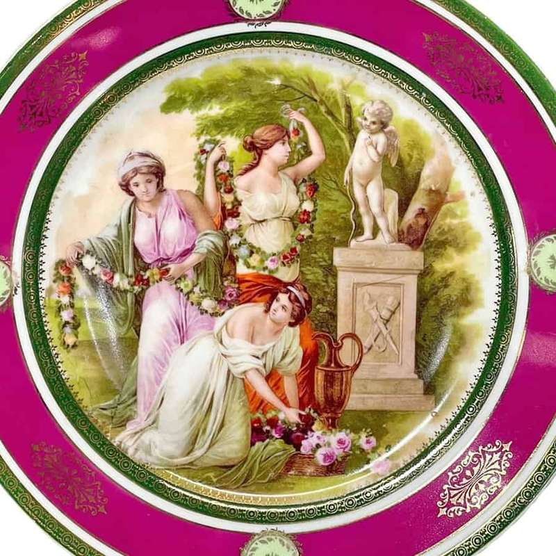 Czechoslovakia Epiag Porcelain Royal Vienna Decorative Plate