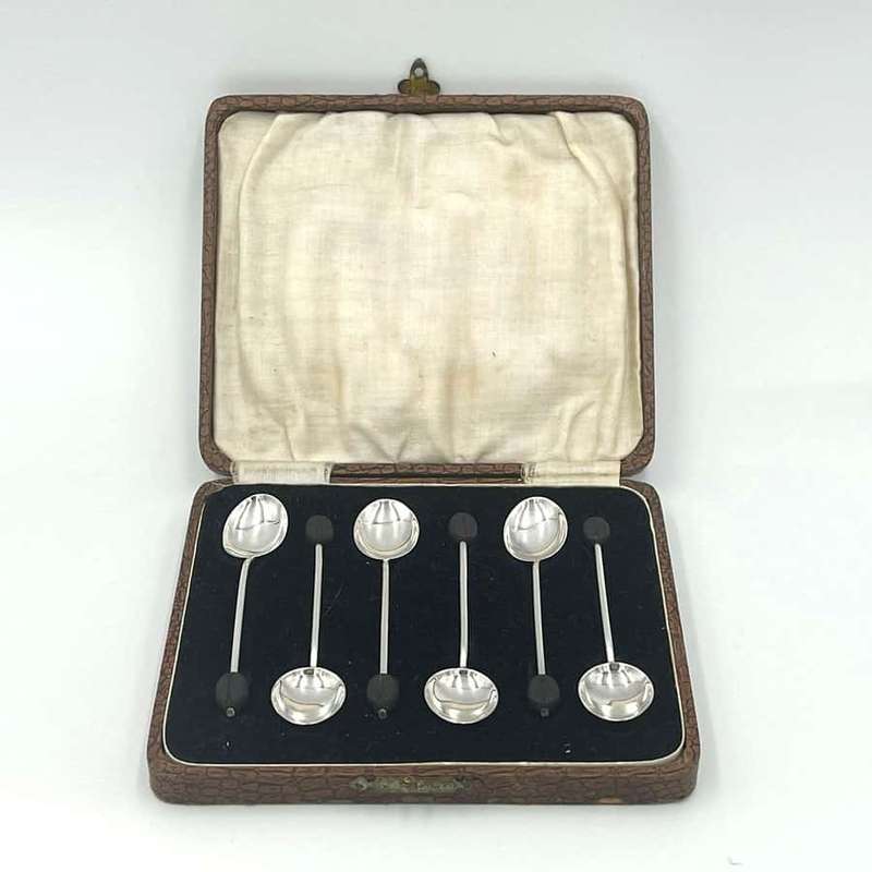 Hallmarked Silver Birmingham 1931 Coffee Bean Spoons