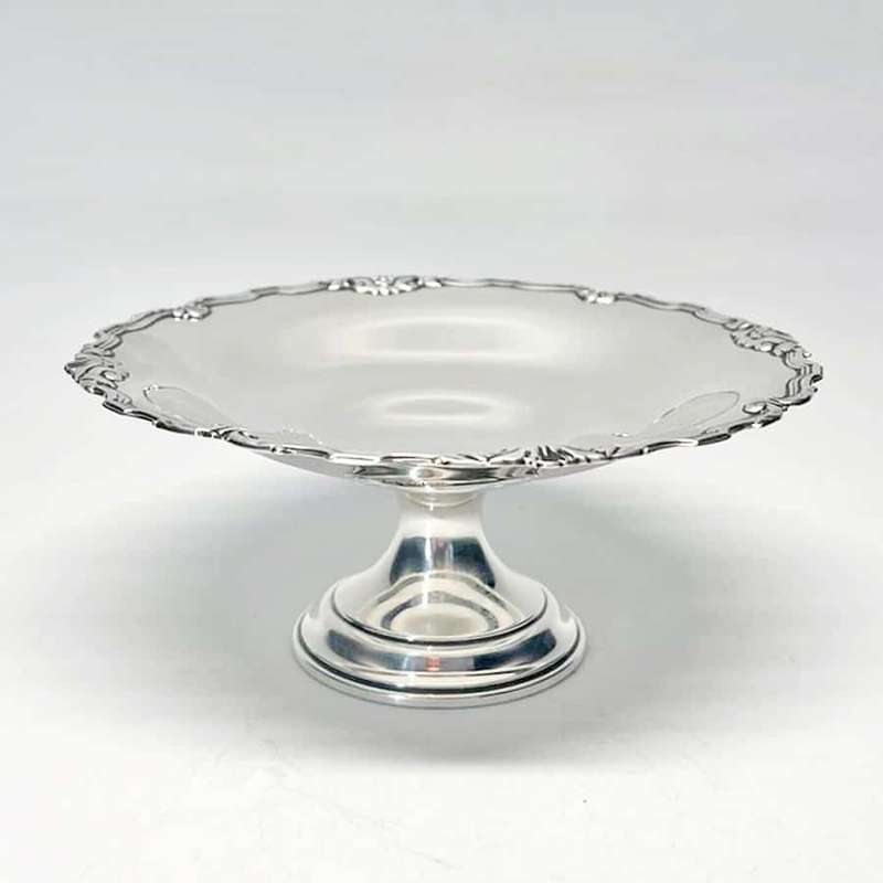 Hallmarked Silver Raised Bowl On Stand Birmingham 1926