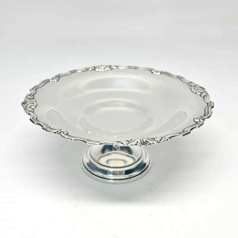 Hallmarked Silver Raised Bowl On Stand Birmingham 1926