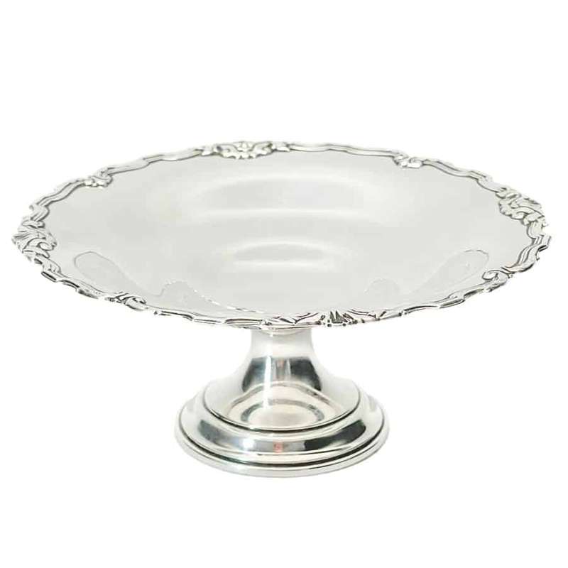 Hallmarked Silver Raised Bowl On Stand Birmingham 1926