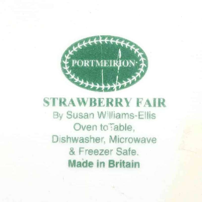 Portmeirion Strawberry Fair  Entree Plate Elsanta Strawberry