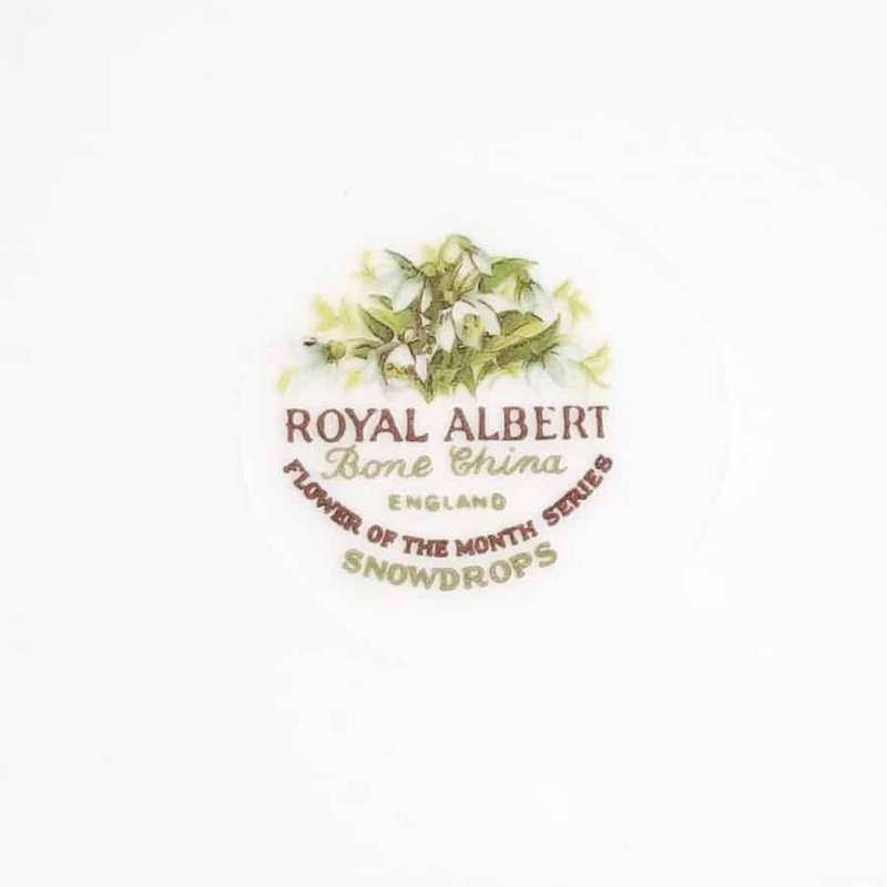Royal Albert January Large Cake Plate Flowers Of The Month