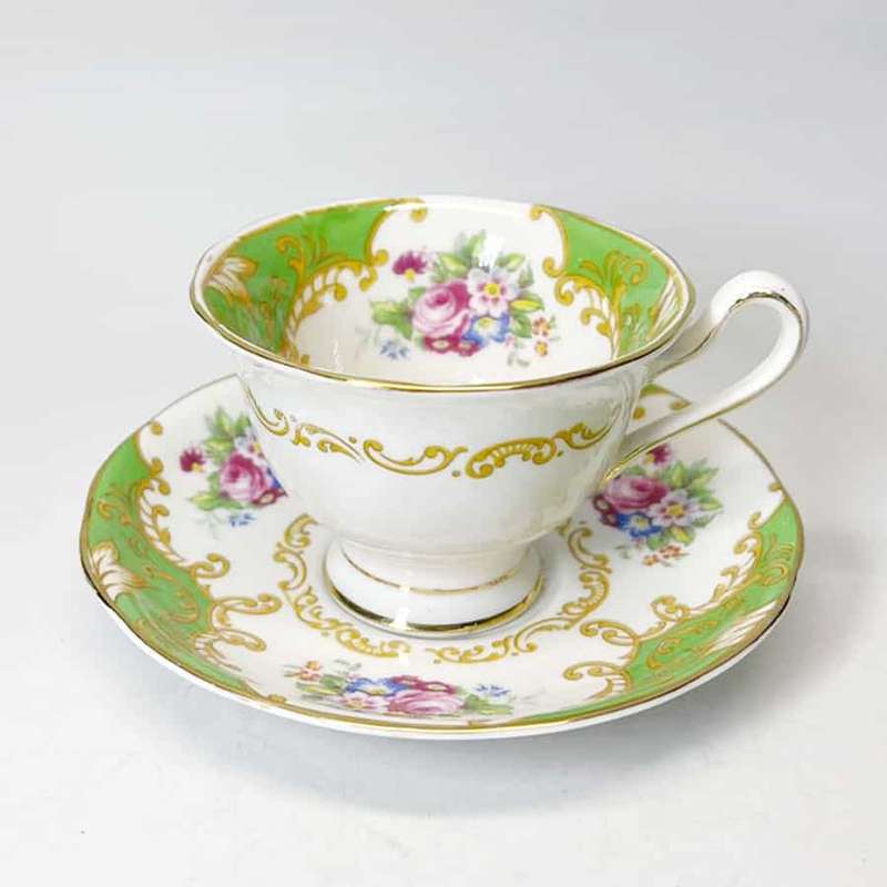 Royal Albert Albany Green Coffee Duo