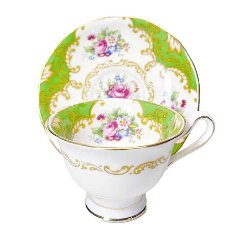 Royal Albert Albany Green Coffee Duo