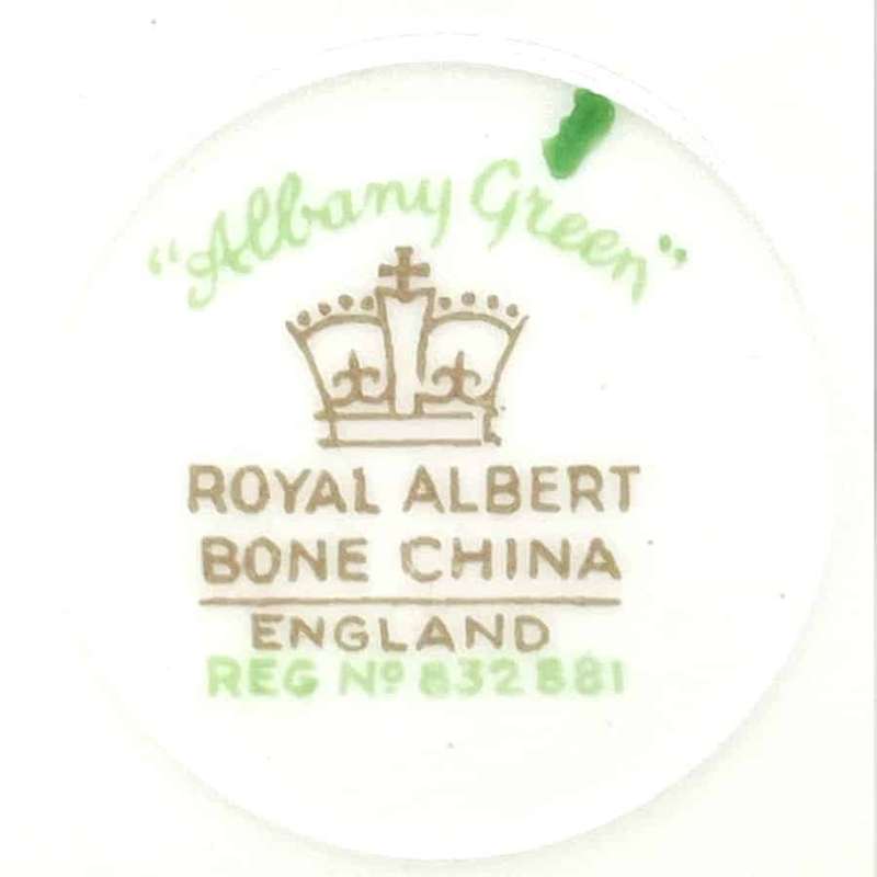 Royal Albert Albany Green Coffee Duo