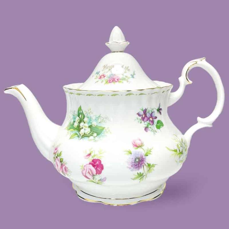 Royal Albert Flowers Of The Month Tea Pot