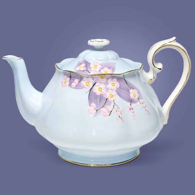 Royal Albert Crown China Tea Pot 2149 Pink Floral