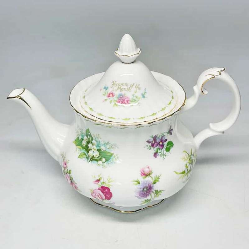 Royal Albert Flowers Of The Month Tea Pot