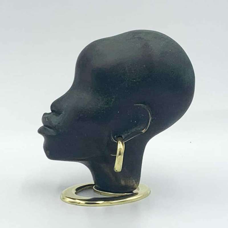 Head Of An African Women With Earring F Hagenauer