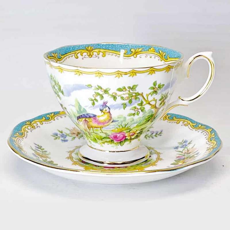 Royal Albert Chelsea Bird Demitasse Duo