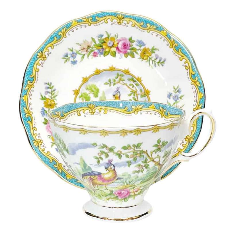 Royal Albert Chelsea Bird Demitasse Duo