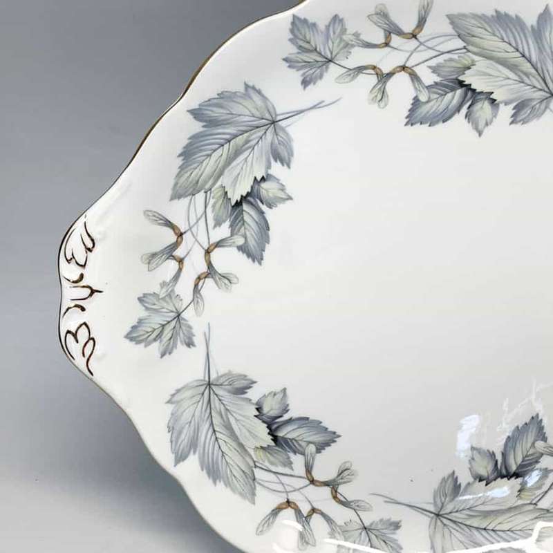 Royal Albert Silver Maple Large Cake Plate