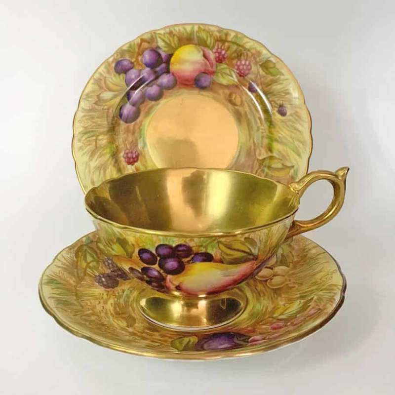 Aynsley Orchard Gold  D Jones Tea Trio