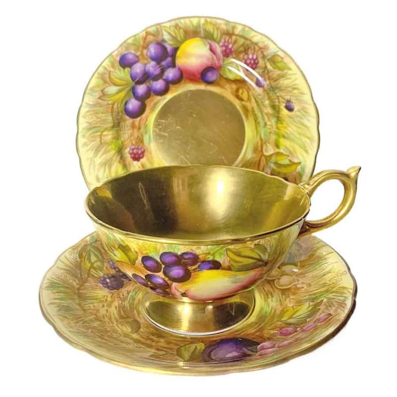 Aynsley Orchard Gold  D Jones Tea Trio