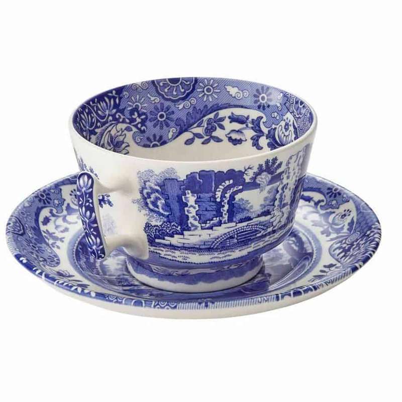 Copeland Spode Blue Italian Tea Duo