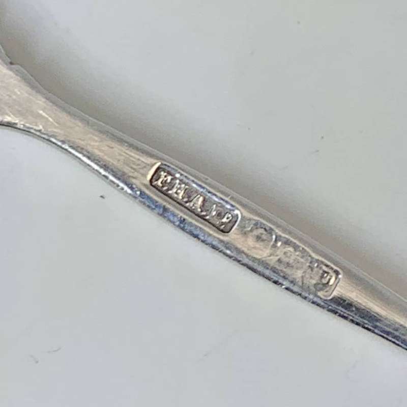 Hallmarked Silver Art Nouveau Enamel Spoons Birmingham 1914