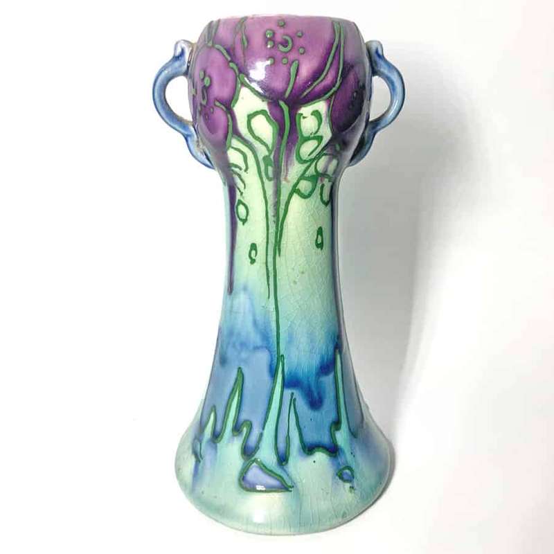 Minton Pottery Secessionist Art Nouveau Poppy Vase C1910