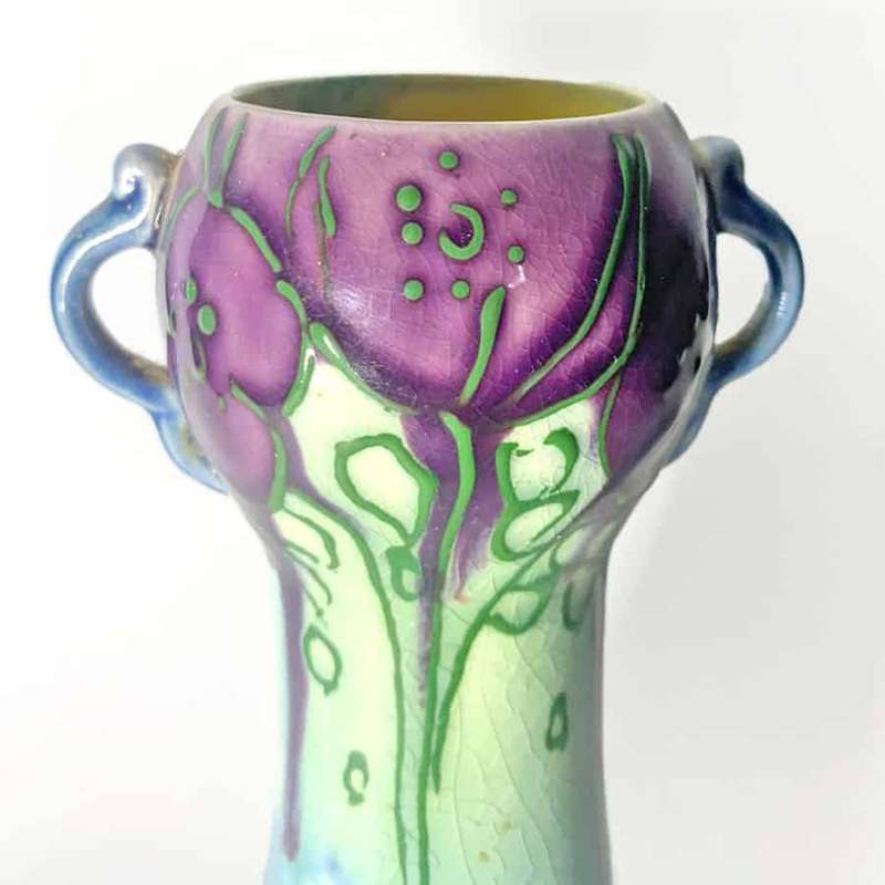 Minton Pottery Secessionist Art Nouveau Poppy Vase C1910