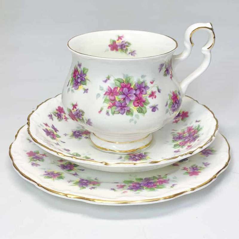 Royal Albert Violetta Tea Trio