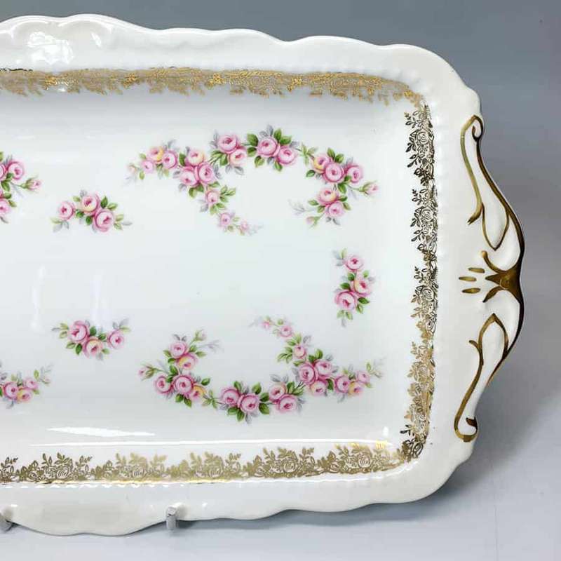 Royal Albert Dimity Rose Tea Sandwich Plate